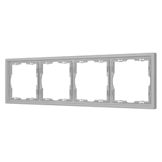 Изображение Рамка 4 поста Arlight NOBE, никель soft-touch 059461(1)