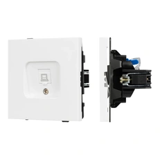 Изображение Компьютерная розетка RJ-45 Cat.6 Arlight TENDO, белый матовый 054098